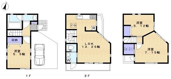 浦和区元町貸家 間取り