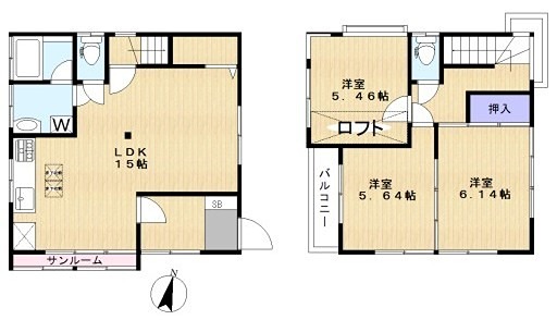 四谷1丁目Ｋ邸貸家 間取り