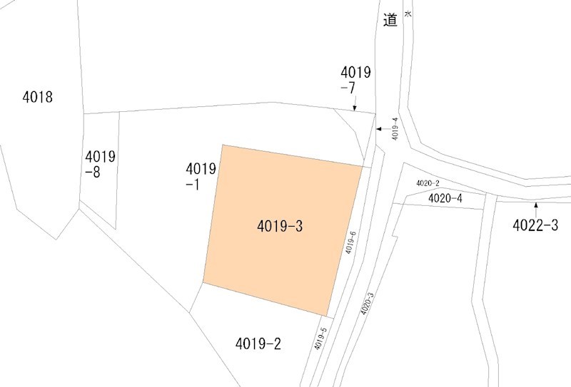 足利市名草下町 売地 間取図・土地図