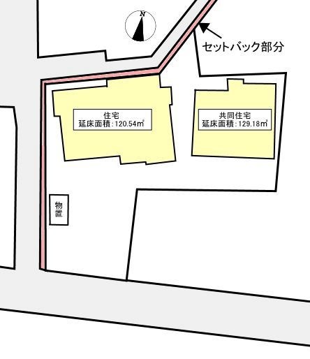 蕨市中央５丁目 売地 間取図・土地図