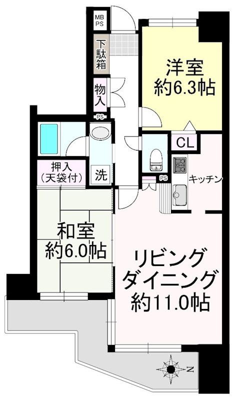 クリオ南浦和参番館 間取図・土地図