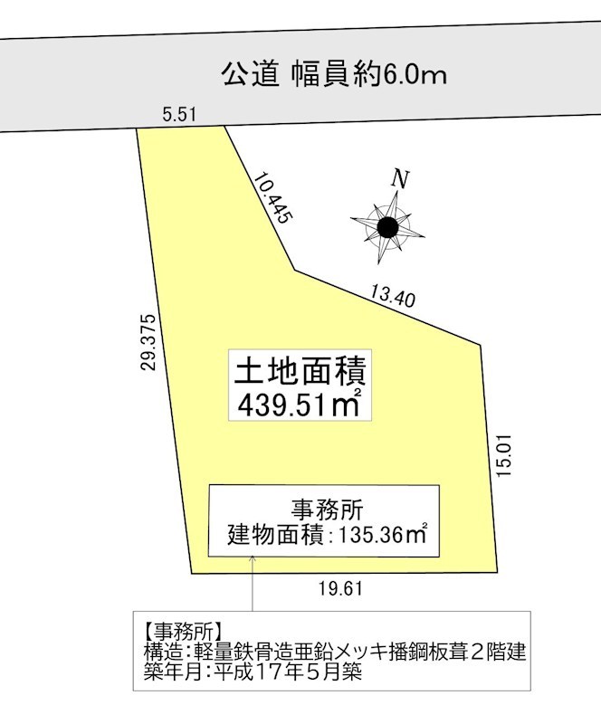 戸田市笹目5丁目 売地 間取図・土地図