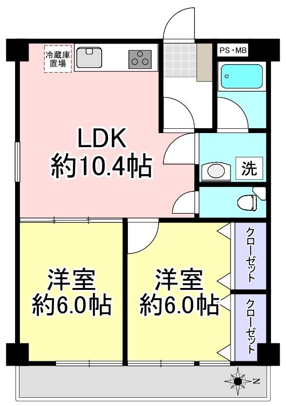 レイニオン岸町 間取図・土地図